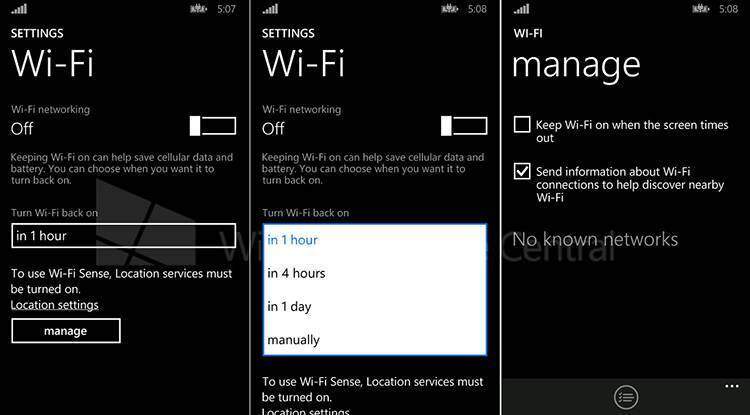 wifi windows phone 8.1
