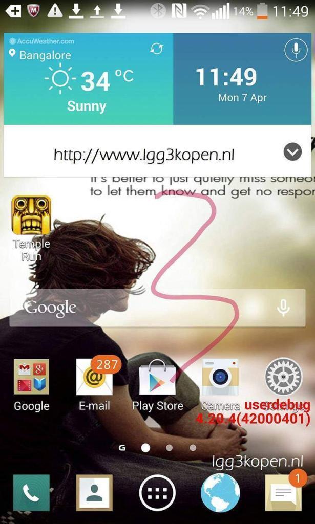 LG G3 Optimus UI Screenshot