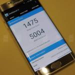 Foto che mostra i primi benchmark del Samsung Galaxy S6