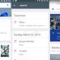 Screenshot che mostr ale nuove schede Agenda e Viaggi di Google Now