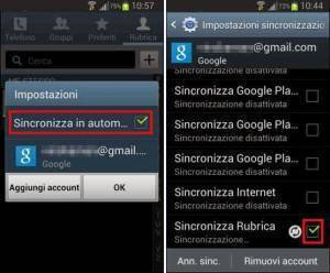 rubrica android