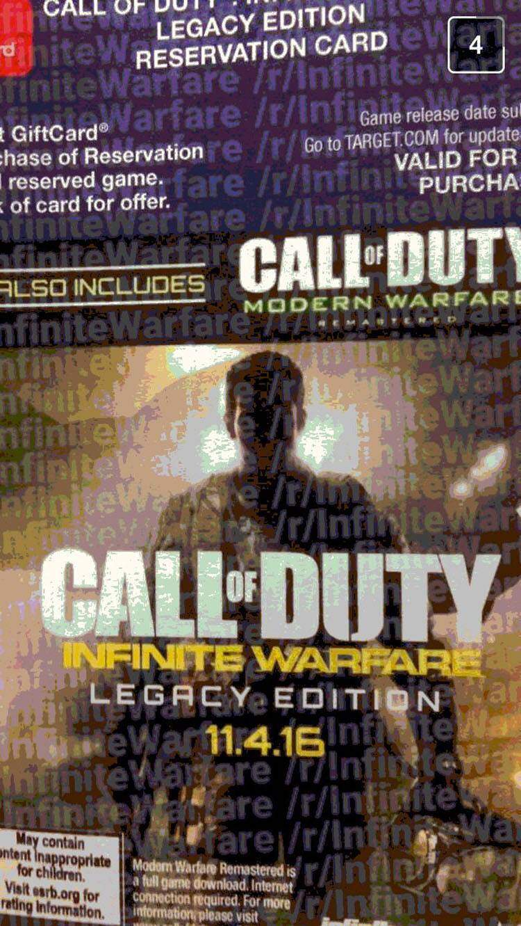 call of duty infinite warfare card modern