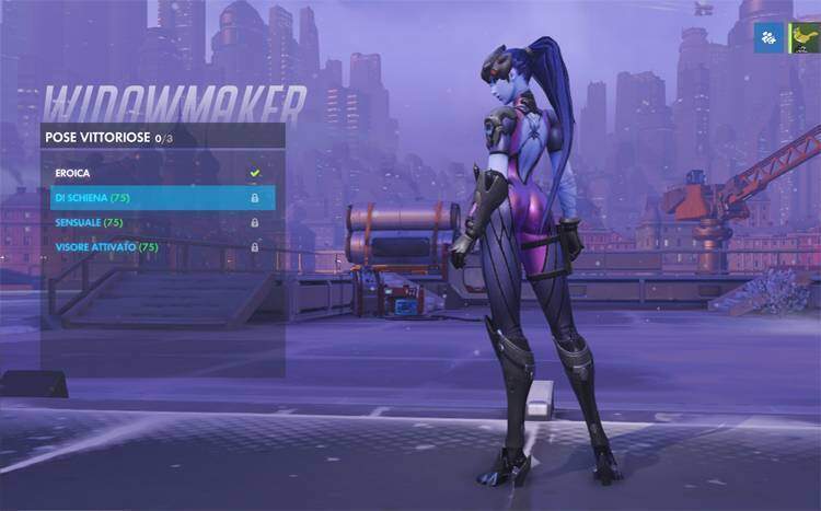 overwatch widowmaker di schiena tracer