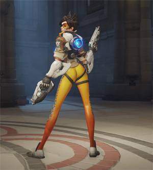overwatch tracer sopra la spalla di fianco