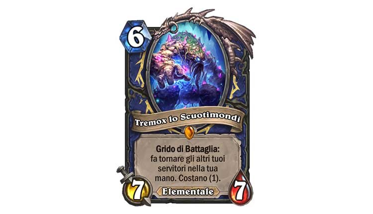 Tremox lo Scuotimondi insieme a Ciciazampa in Hearthstone