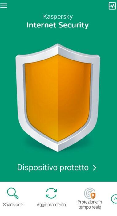 kaspersky dispositivo protetto