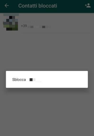sblocca contatti whatsapp