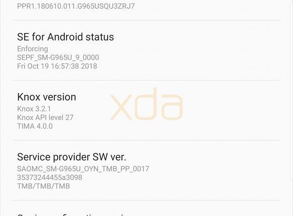 samsung galaxy s9 android pie 9 beta 11
