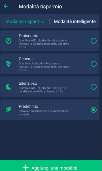 Power Battery modalità risparmio