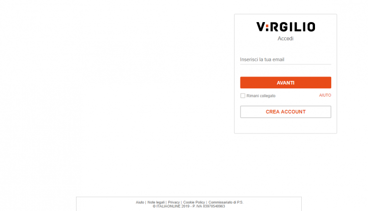 Come accedere a Virgilio mail guida da PC