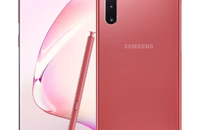 samsung galaxy note 10 rosa