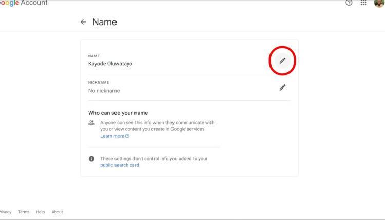 Gmail come cambiare il nome visualizzato nella tua email7