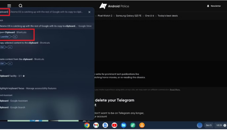 Come accedere alla Gestione Appunti del Chromebook