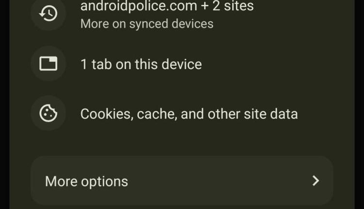 chrome-android-clear-browsing-data